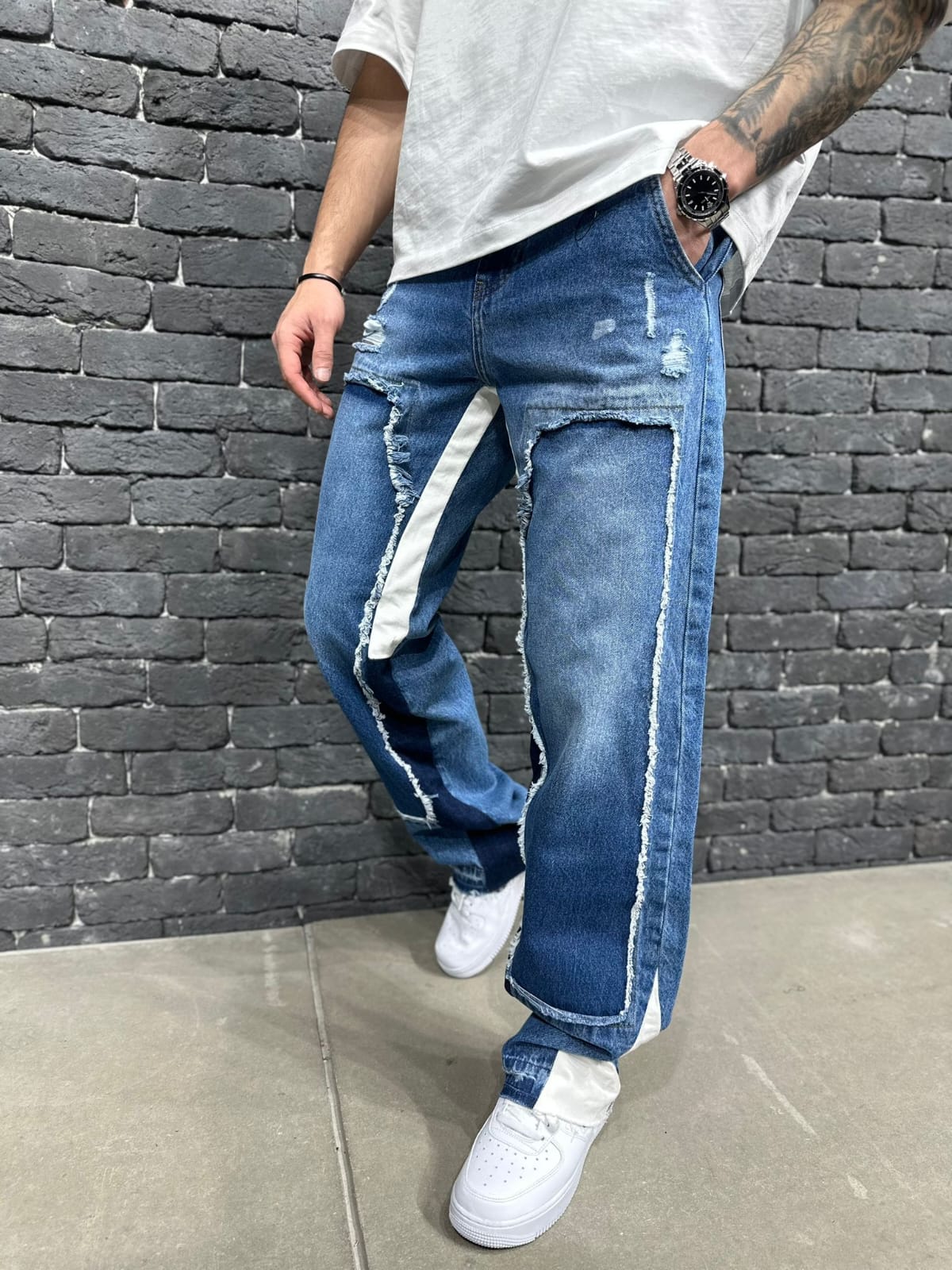 JEANS BAGGY BLUE B8906