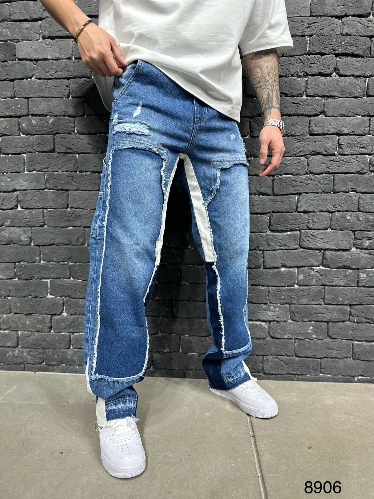 JEANS BAGGY BLUE B8906