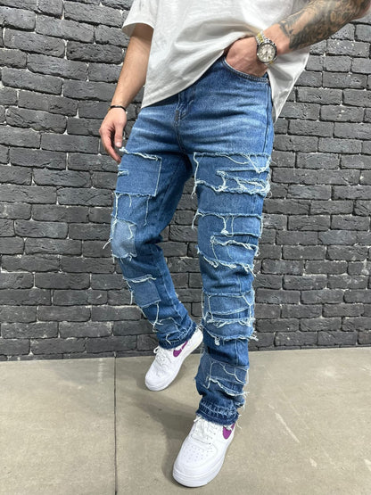 JEANS BAGGY BLUE B9104