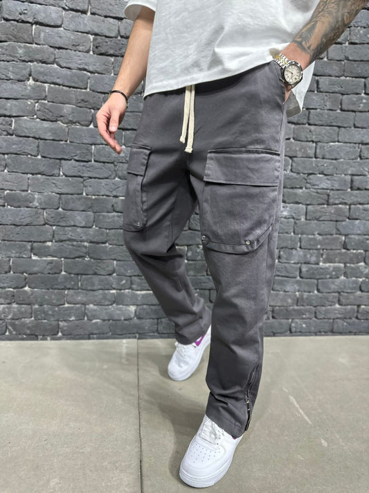 PANTALON CARGO GREY RS007
