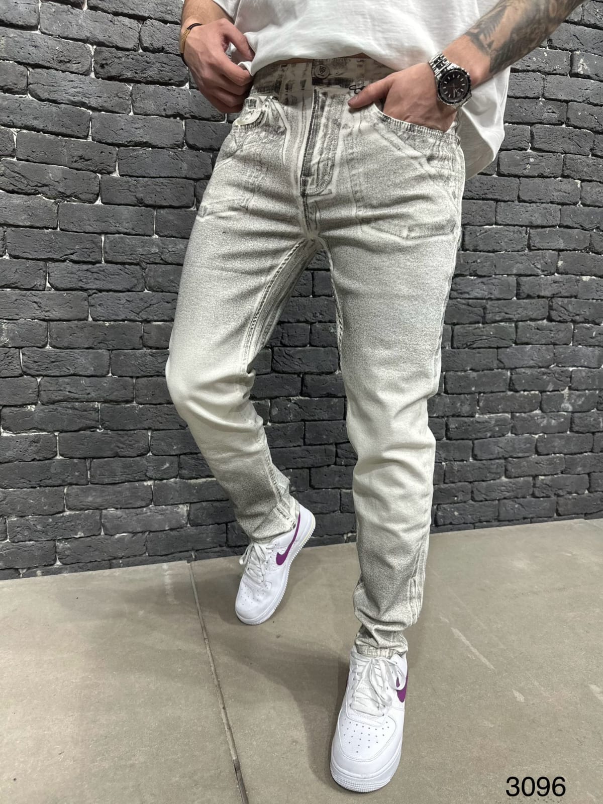 JEANS WHITE  ES 3096