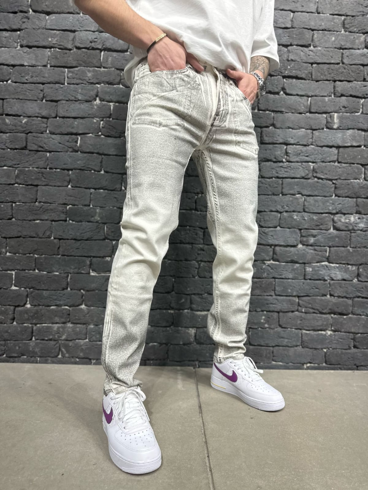 JEANS WHITE  ES 3096