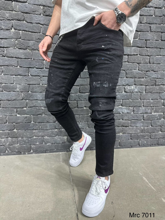 JEANS SLIM BLACK MRC 7011