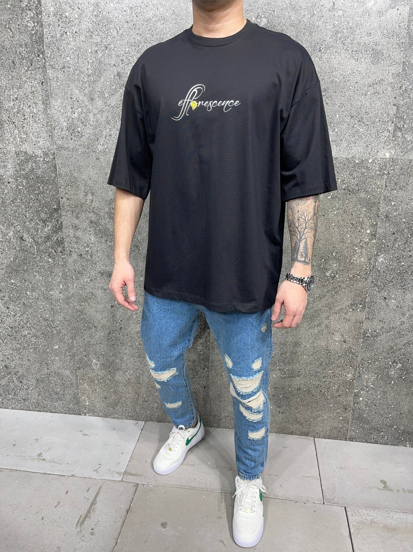 T-SHIRT OVERSIZE BLACK 6255