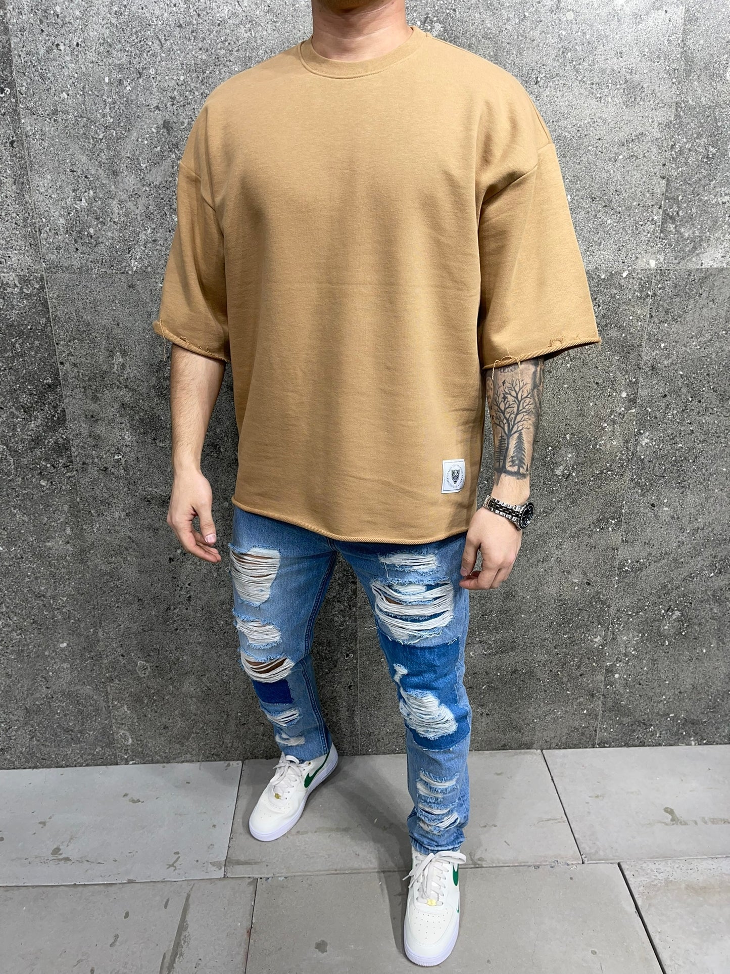 T-SHIRT OVERSIZE CAMEL 23