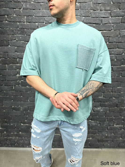 T-SHIRT OVERSIZE SOFT BLUE 23