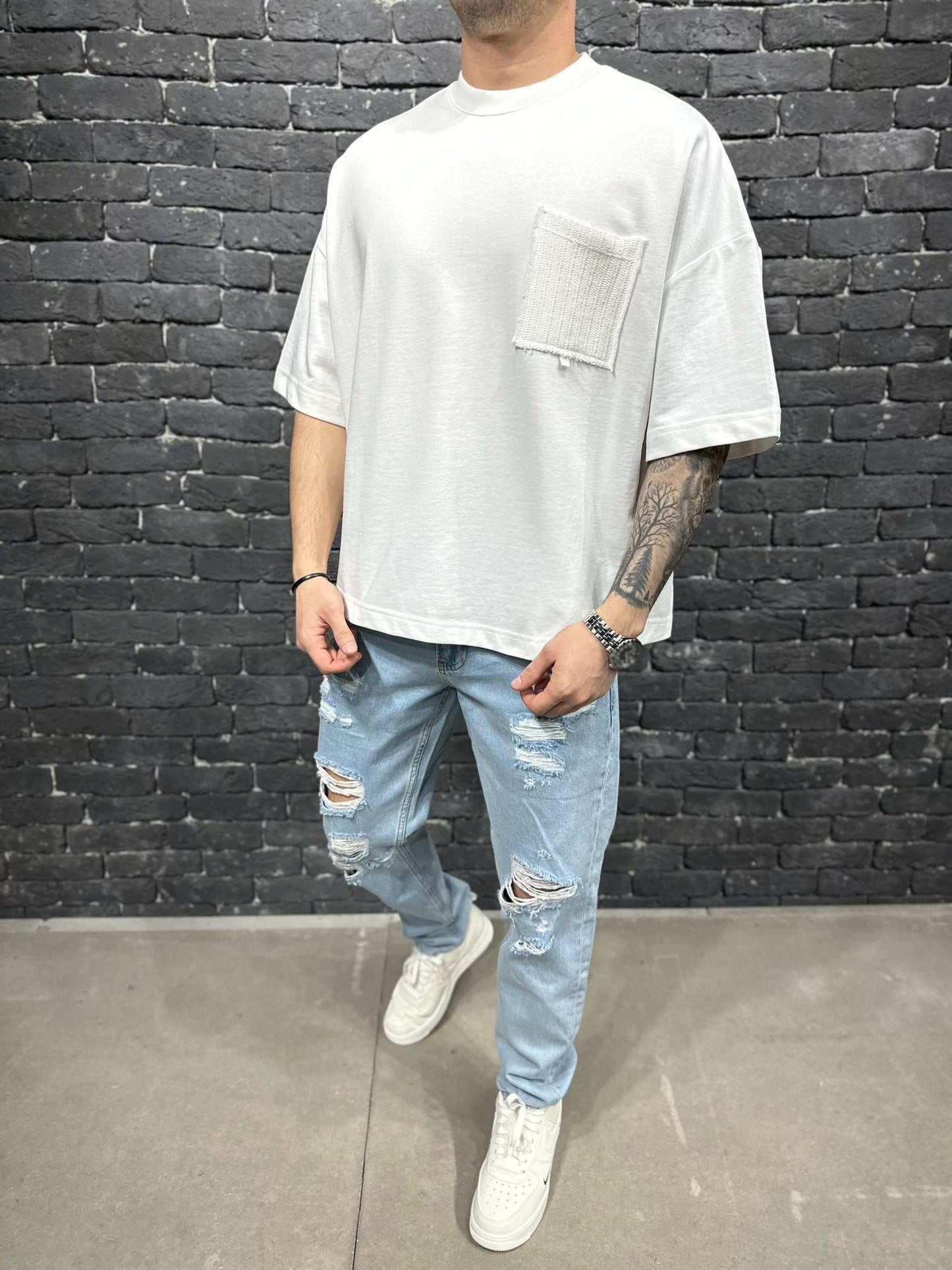 T-SHIRT OVERSIZE WHITE  6368