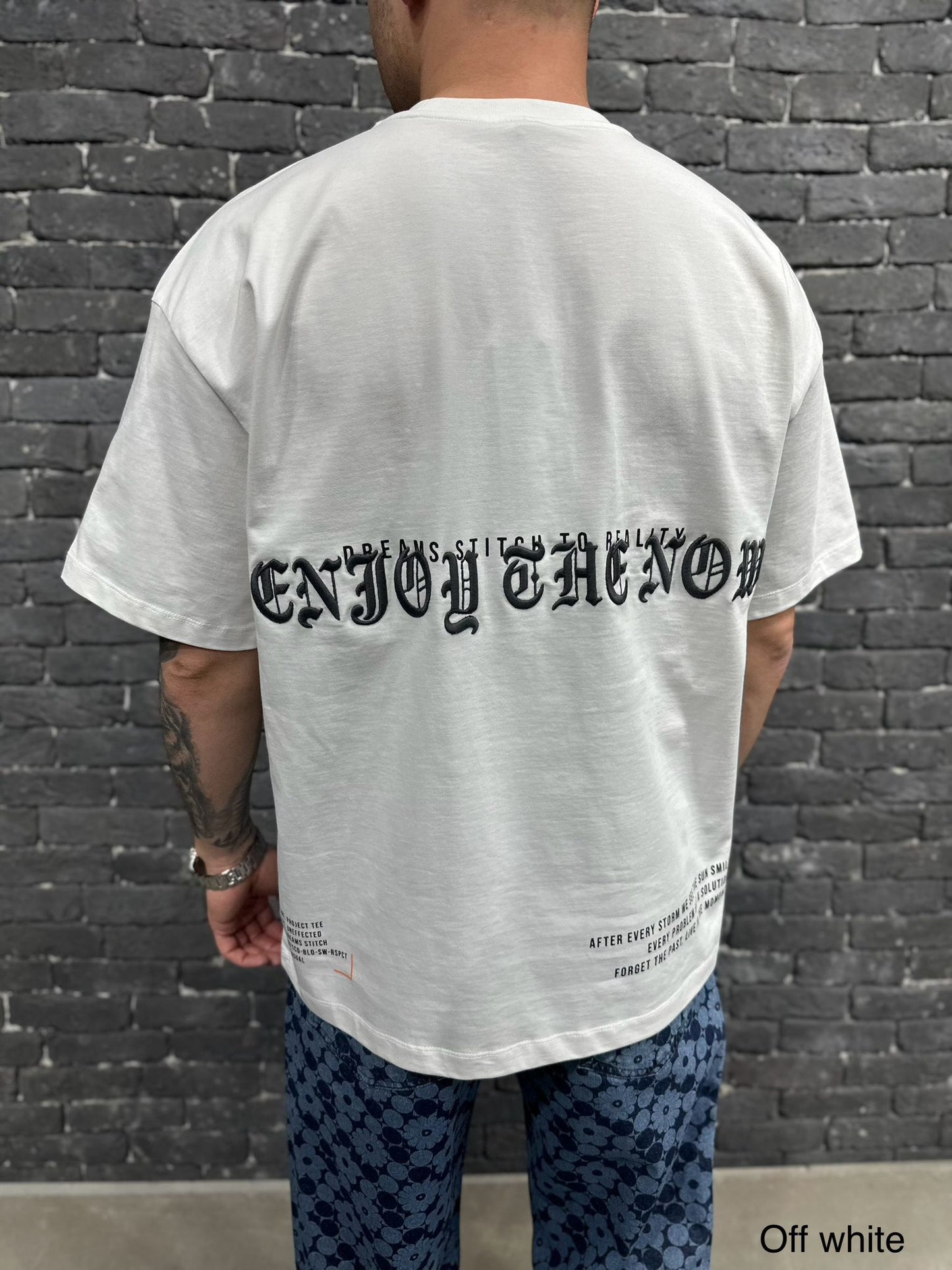 T-SHIRT OVERSIZE OFF WHITE UN102