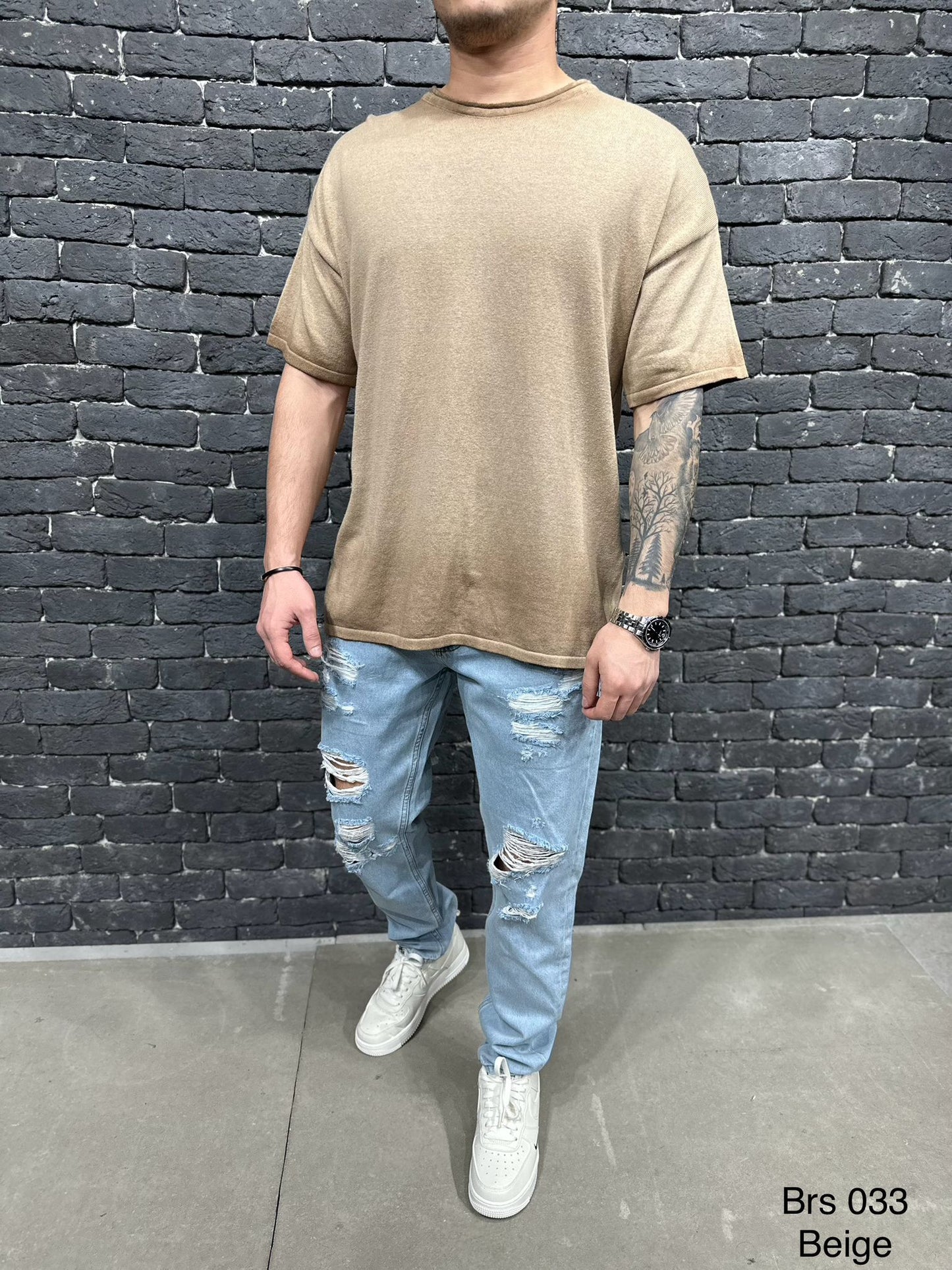T-SHIRT OVERSIZE GREY BRS033