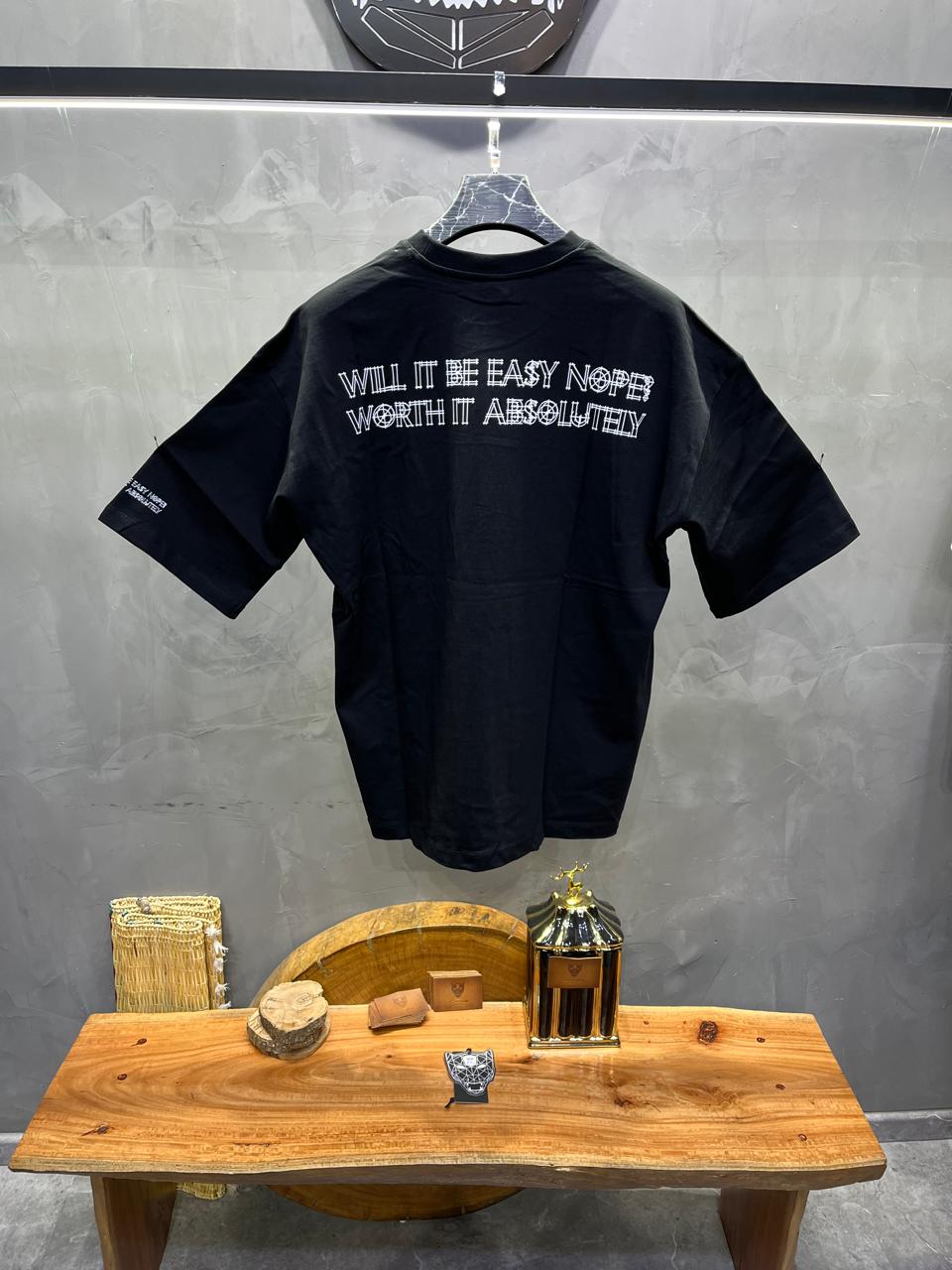 T-SHIRT OVERSIZE BLACK AJ6358