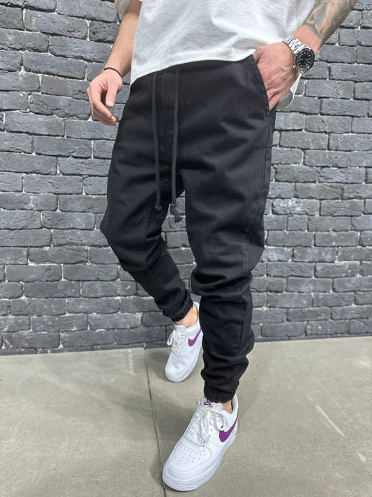 JEANS BLACK JOGGERS B9297