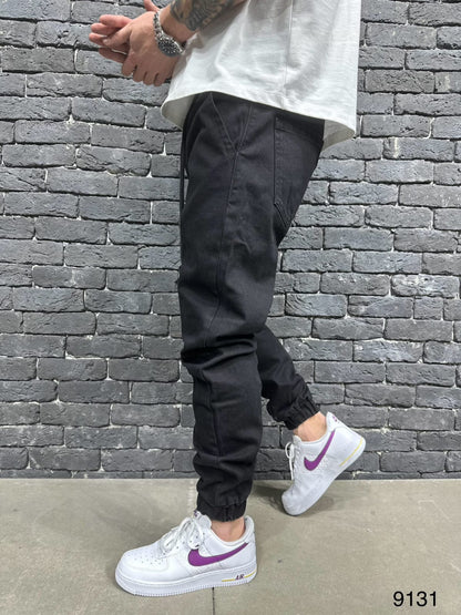 JEANS BLACK JOGGERS B9297