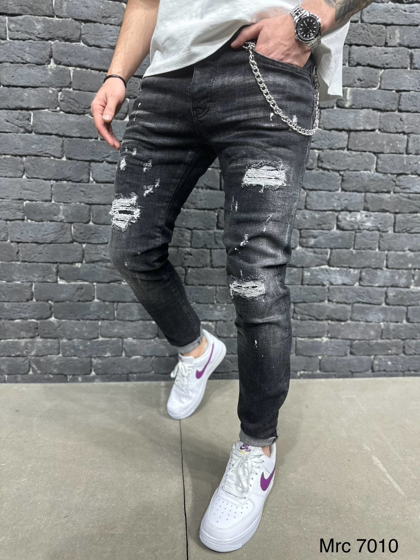 JEANS BLACK SLIM MRJ7010