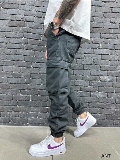 JEANS CARGO ANTHRACITE 9000