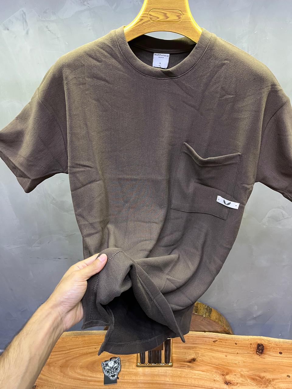 T-SHIRT OVERSIZE BROWN TST 919
