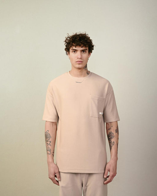 T-SHIRT OVERSIZE BEIGE TST 919