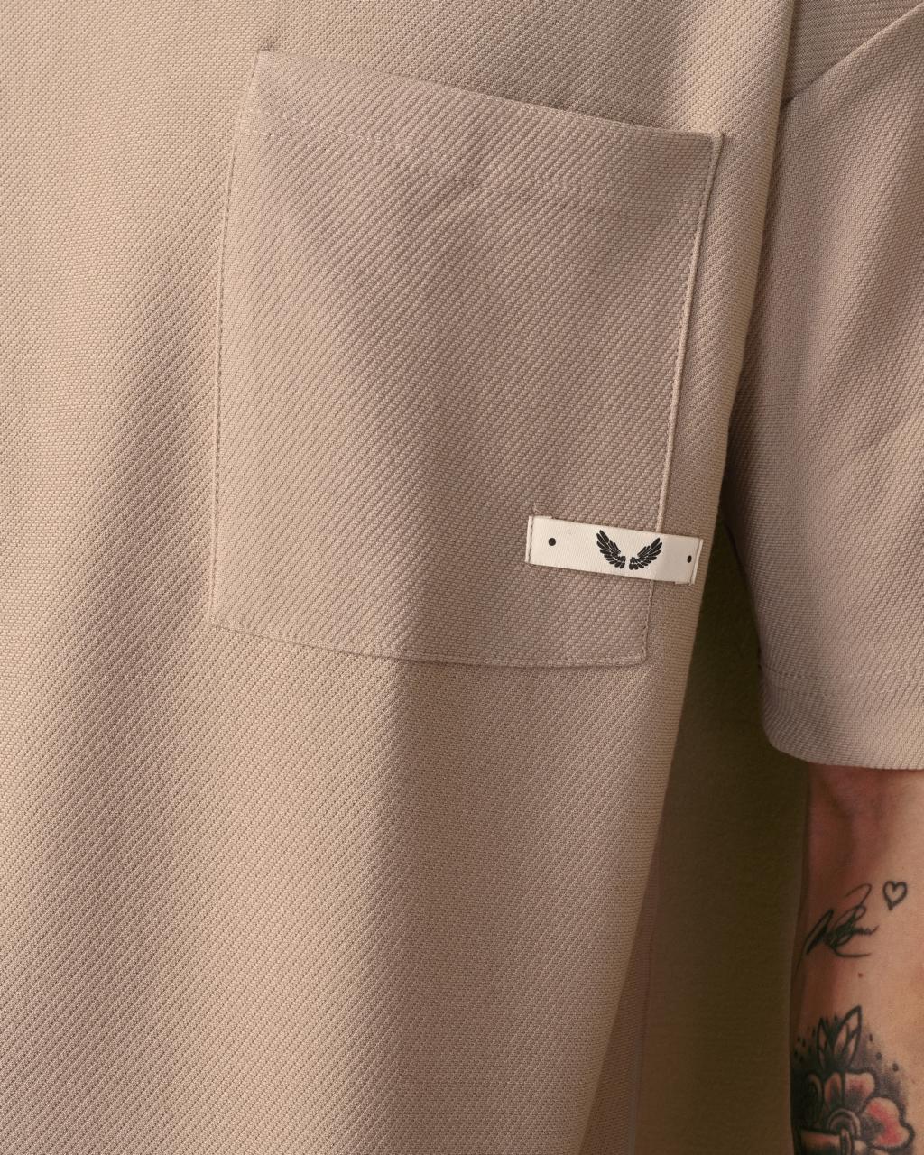 T-SHIRT OVERSIZE BEIGE TST 919