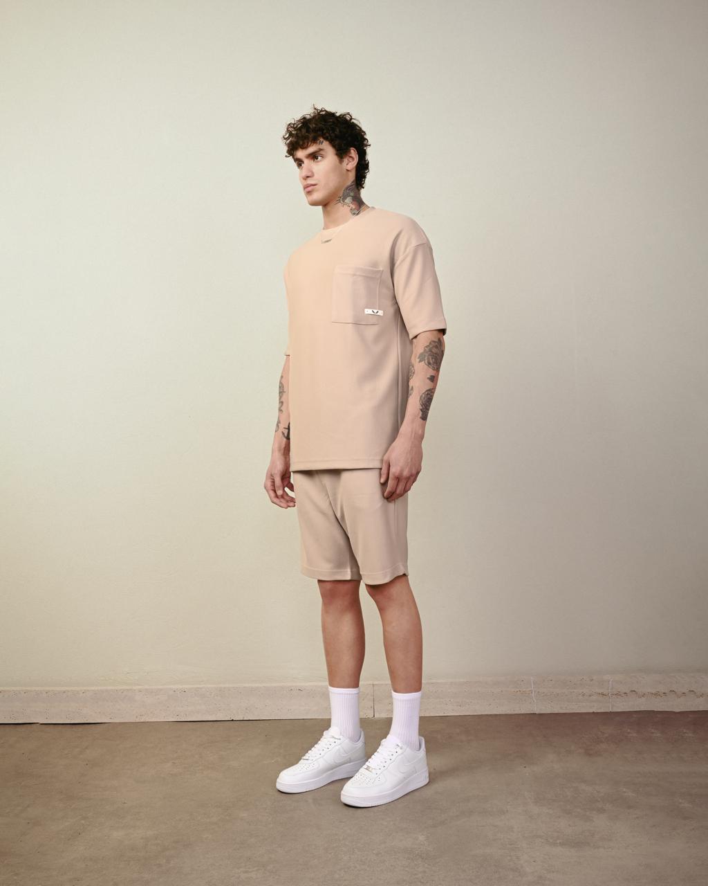 T-SHIRT OVERSIZE BEIGE TST 919