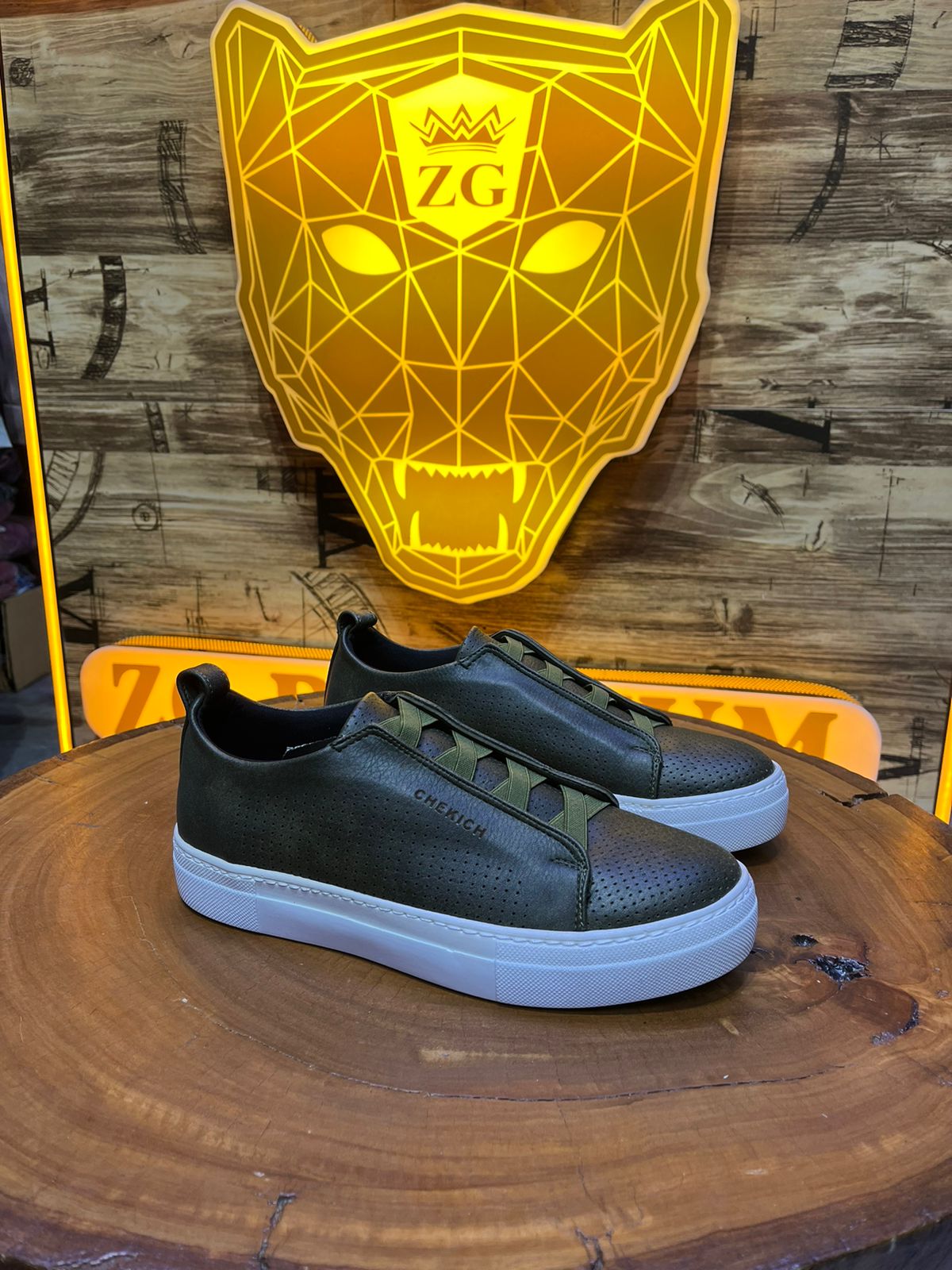 CHEKICH SNEAKERS VERT CH011
