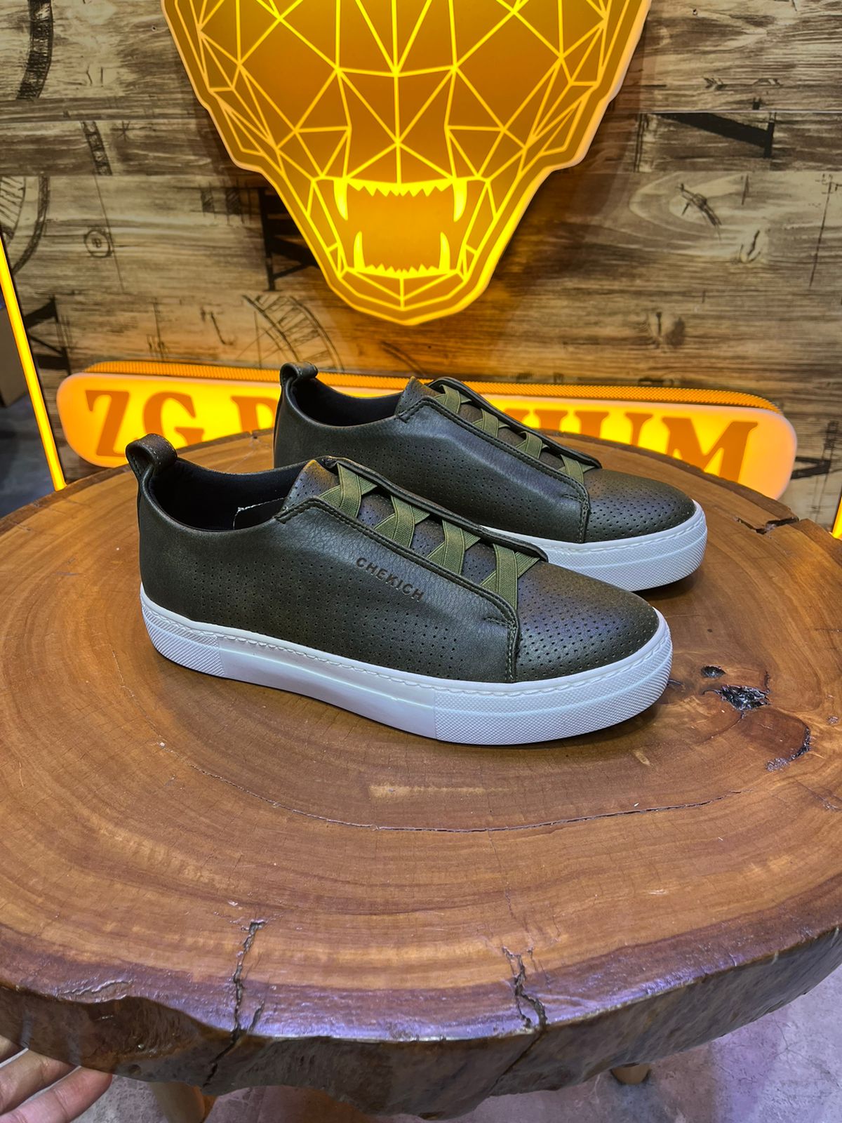 CHEKICH SNEAKERS VERT CH011