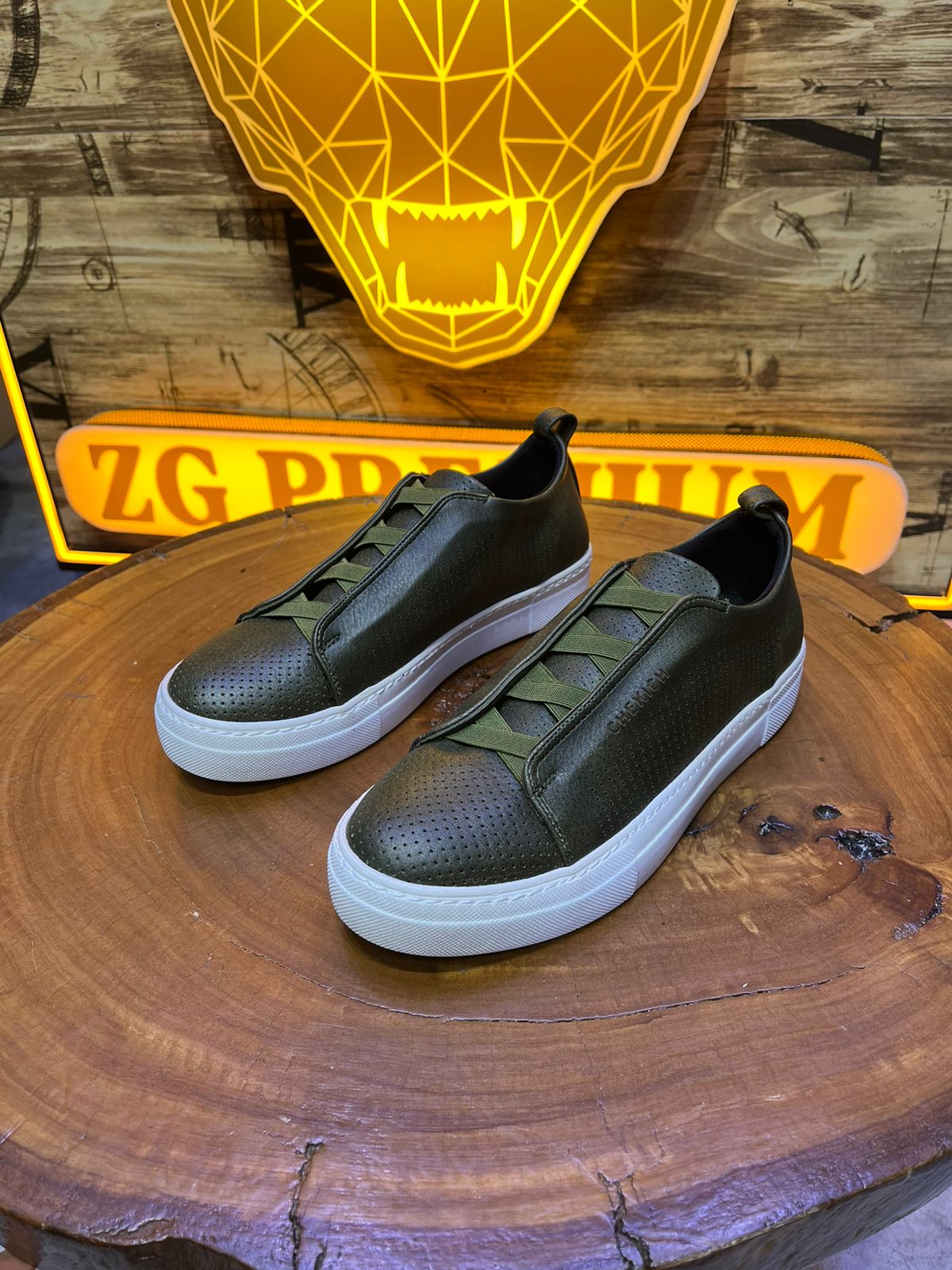 CHEKICH SNEAKERS VERT CH011