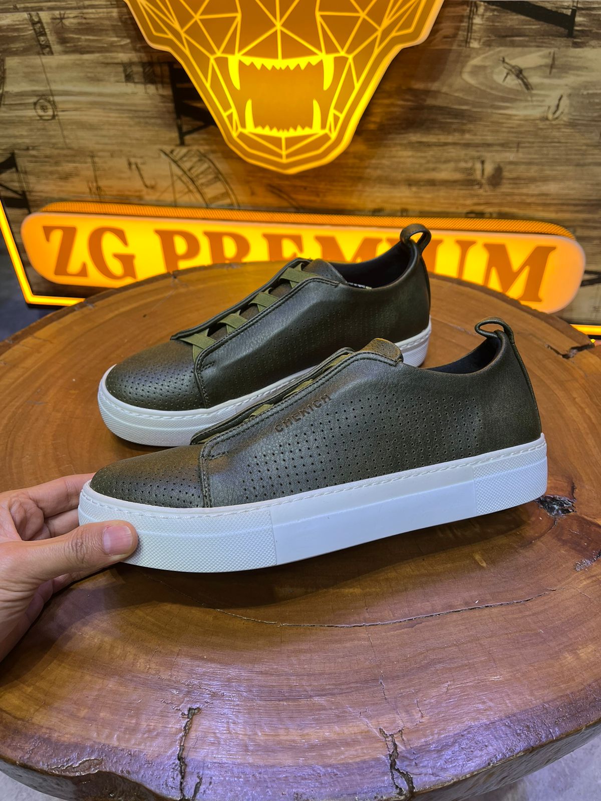 CHEKICH SNEAKERS VERT CH011