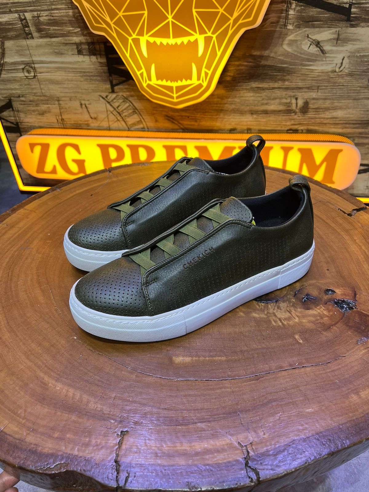 CHEKICH SNEAKERS VERT CH011