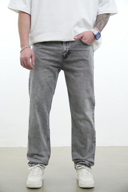 JEANS BAGGY GREY B9934