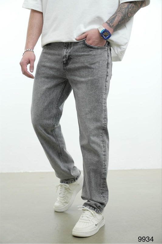 JEANS BAGGY GREY B9934