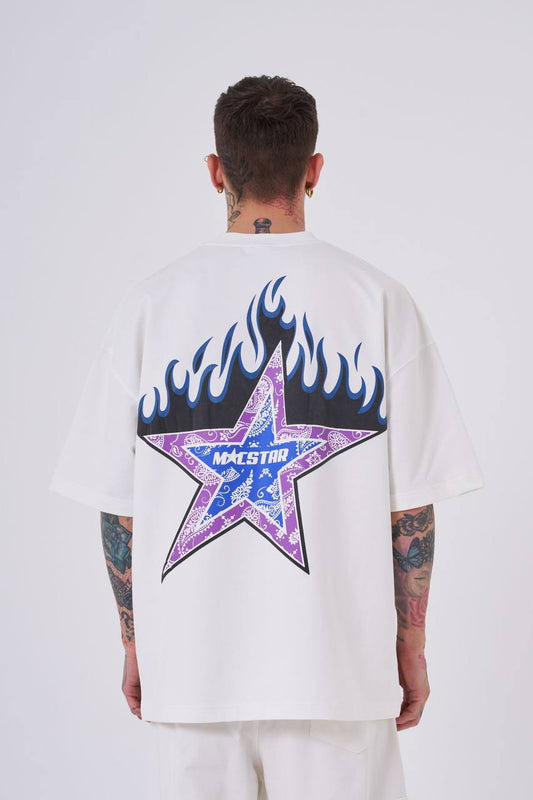 T-SHIRT OVERSIZE MACHINIST ECRU M2073