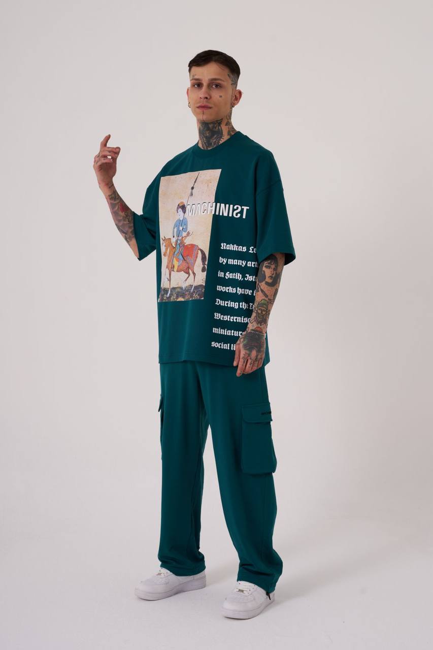 T-SHIRT OVERSIZE MACHINIST GREEN M2059