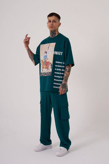T-SHIRT OVERSIZE MACHINIST GREEN M2059
