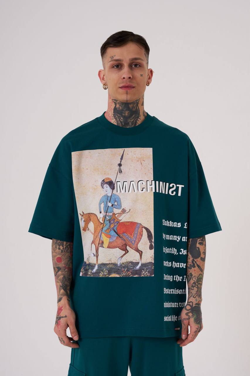 T-SHIRT OVERSIZE MACHINIST GREEN M2059