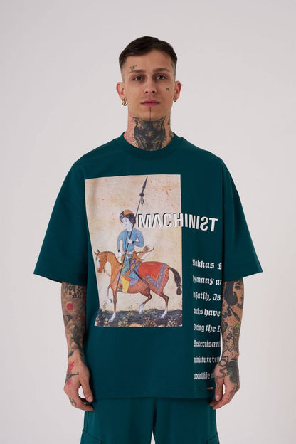 T-SHIRT OVERSIZE MACHINIST GREEN M2059