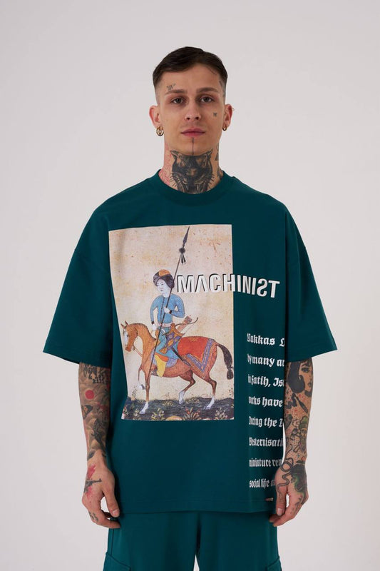 T-SHIRT OVERSIZE MACHINIST GREEN M2059