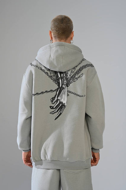HOODIE OVERSIZE GREY H13