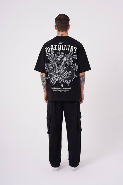T-SHIRT OVERSIZE MACHINIST BLACK M2012