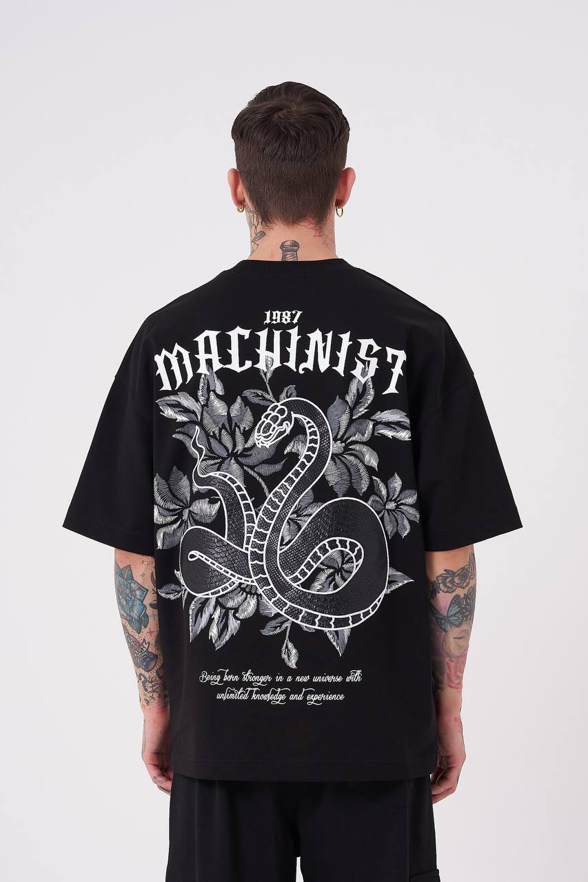 T-SHIRT OVERSIZE MACHINIST BLACK M2012