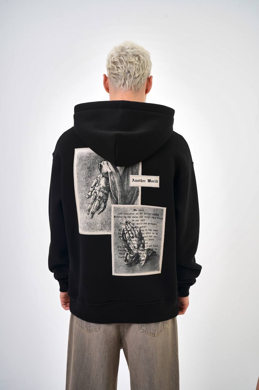 HOODIE OVERSIZE BLACK 5011