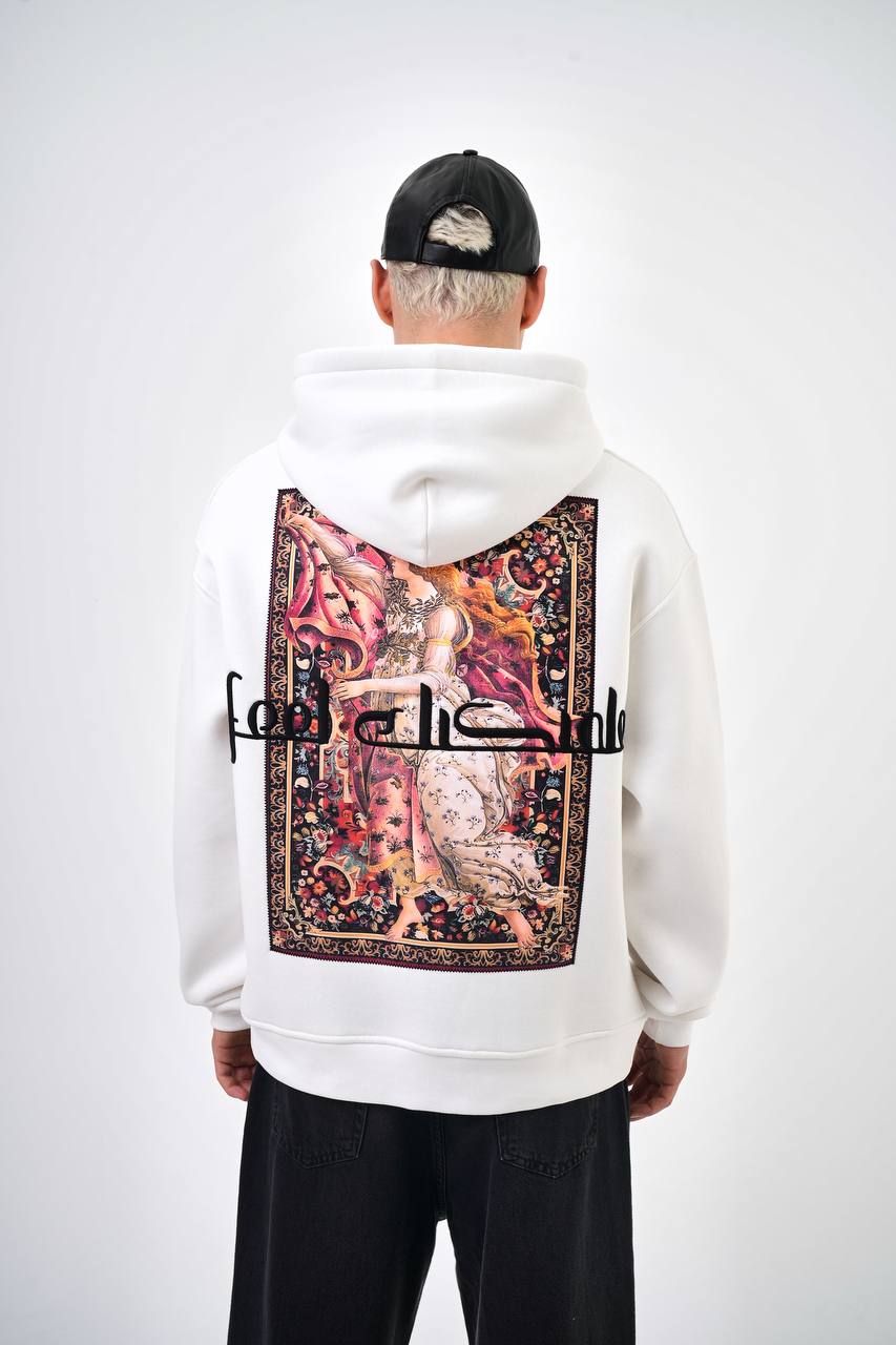 HOODIE OVERSIZE WHITE 5017