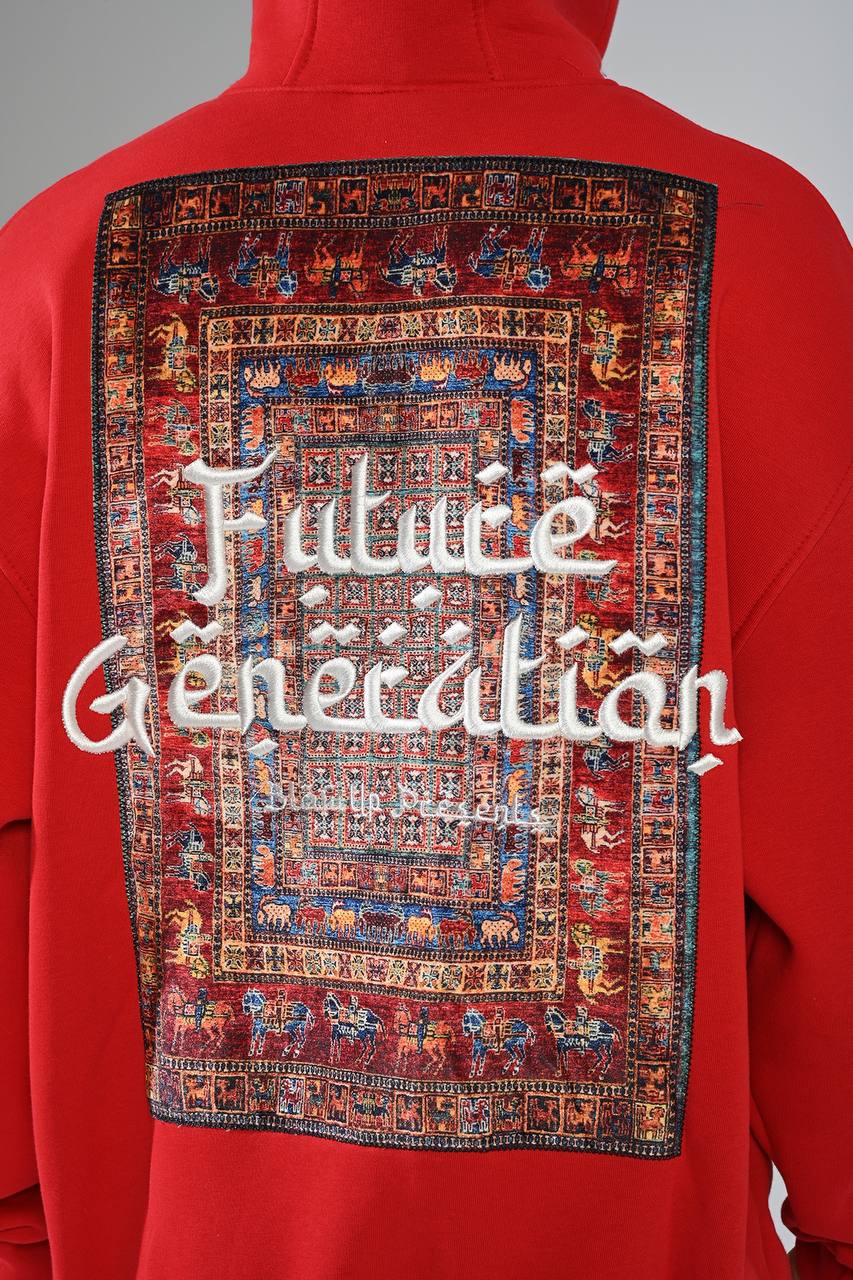 HOODIE OVERSIZE RED H39